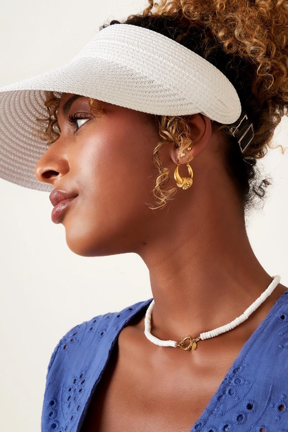 Sun Visor cap straw White Paper h5Picture3